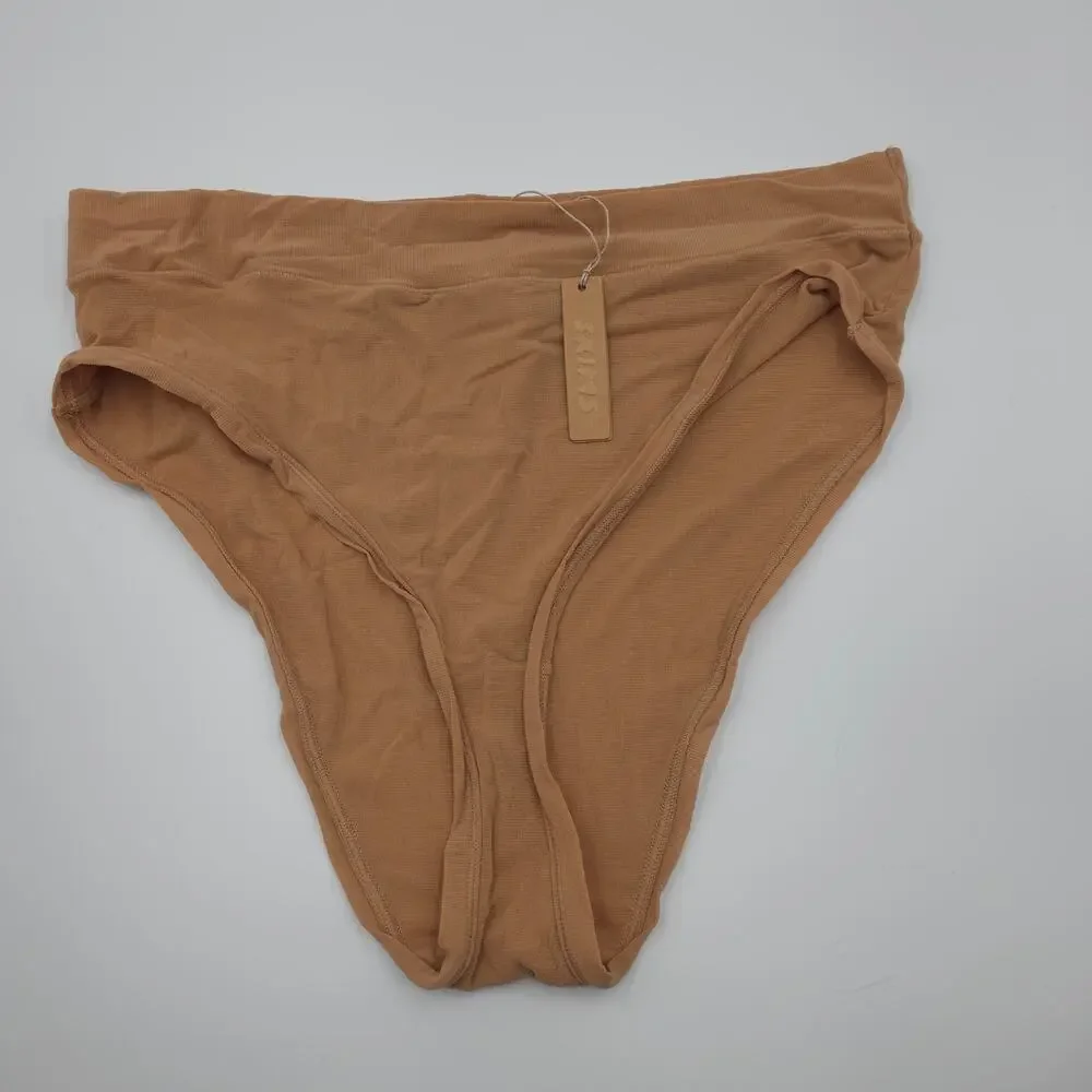Skims Bundle of Three Panties Boy Short Cheeky Brief Onyx Topaz Ochre Size 4X